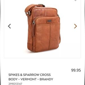 Spikes & Sparrow Leather Crossbody Bag